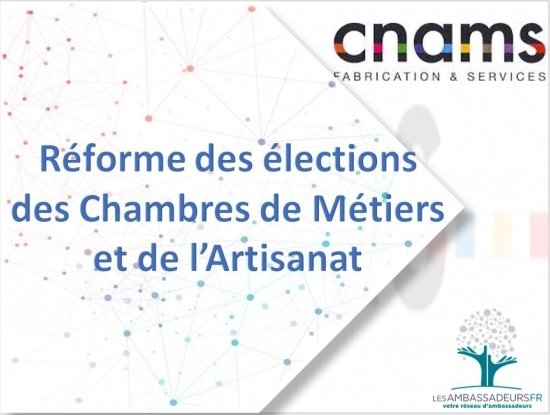 Webinaire - Réforme des élections - CMAR Île-de-France